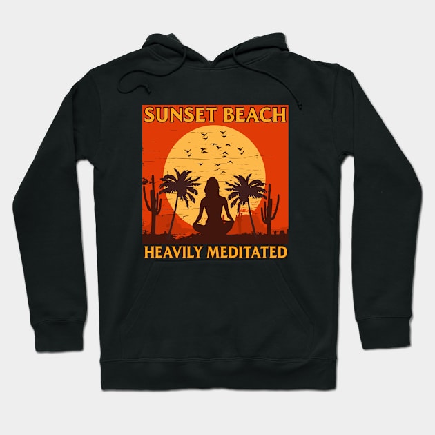 Beach meditation vintage Hoodie by Tonibhardwaj